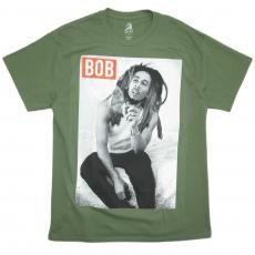Bob Marley Official Merch Photo T-shirts / Olive