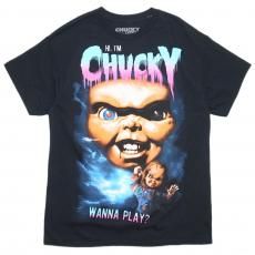 Chucky Official Merch Hi I'm Chucky T-shirts / Black