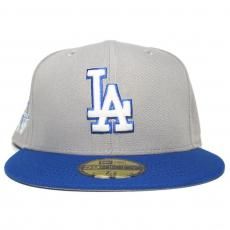 New Era 59Fifty Fitted Cap Los Angeles Dodgers 50th Anniversary / Light Grey x Blue