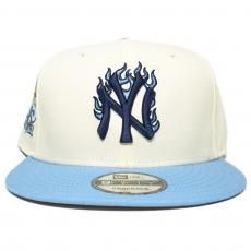 New Era 9Fifty Snapback Cap New York Yankees Yankee Stadium 75th Anniversary / Off White x Blue