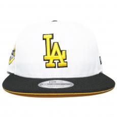 New Era 9Fifty Snapback Cap Los Angeles Dodgers 50th Anniversary / White x Black (Yellow UV)