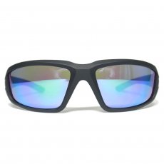 Sports Type Sunglasses C-120 / Black x Royal Blue Mirror