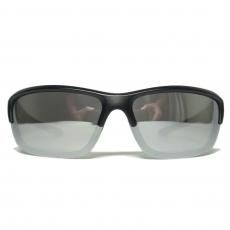 Sports Type Sunglasses C-105 / Black x Silver Mirror