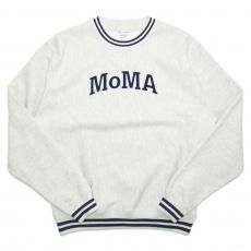 MoMA x Champion Reverse Weave Striped Crewneck Sweat MoMA Edition / Silver Grey