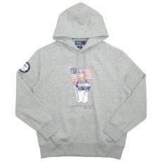 Polo Ralph Lauren Team USA Polo Bear Pullover Hoodie / Grey