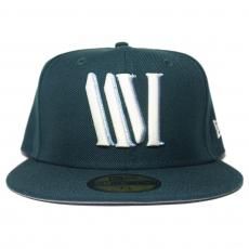 LAAMS x New Era 59Fifty Fitted Cap 3D Emblem Logo / Dark Green Glow in the Dark