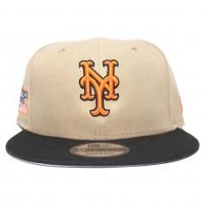 New Era 9Fifty Snapback Cap New York Mets 1986 World Series / Khaki x Black