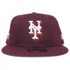 New Era 9Fifty Snapback Cap New York Mets City Patch / Maroon