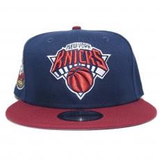 New Era 9Fifty Snapback Cap New York Knicks 2x Champs / Navy x Burgundy