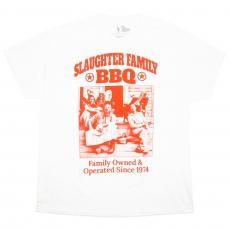 The Texas Chain Saw Massacre Official Merch Slaughter Family BBQ T-shirts / White