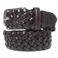 Polo Ralph Lauren Braided Leather Belt / Brown