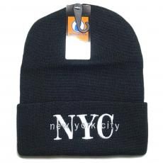 Newhattan Acrylic Beanie Cap NYC / Black