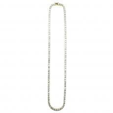 14K Coating Silver 925 Tennis Chain Necklace No.351 / Gold