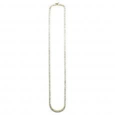 14K Coating Silver 925 Tennis Chain Necklace No.353 / Gold