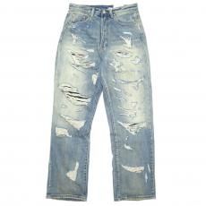 mnml Ultra Baggy Distressed Denim Pants / Vintage Blue