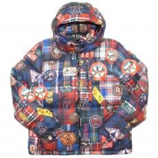 Polo Ralph Lauren Plaid Patchwork Print Water Repellent Down Jacket / Multi