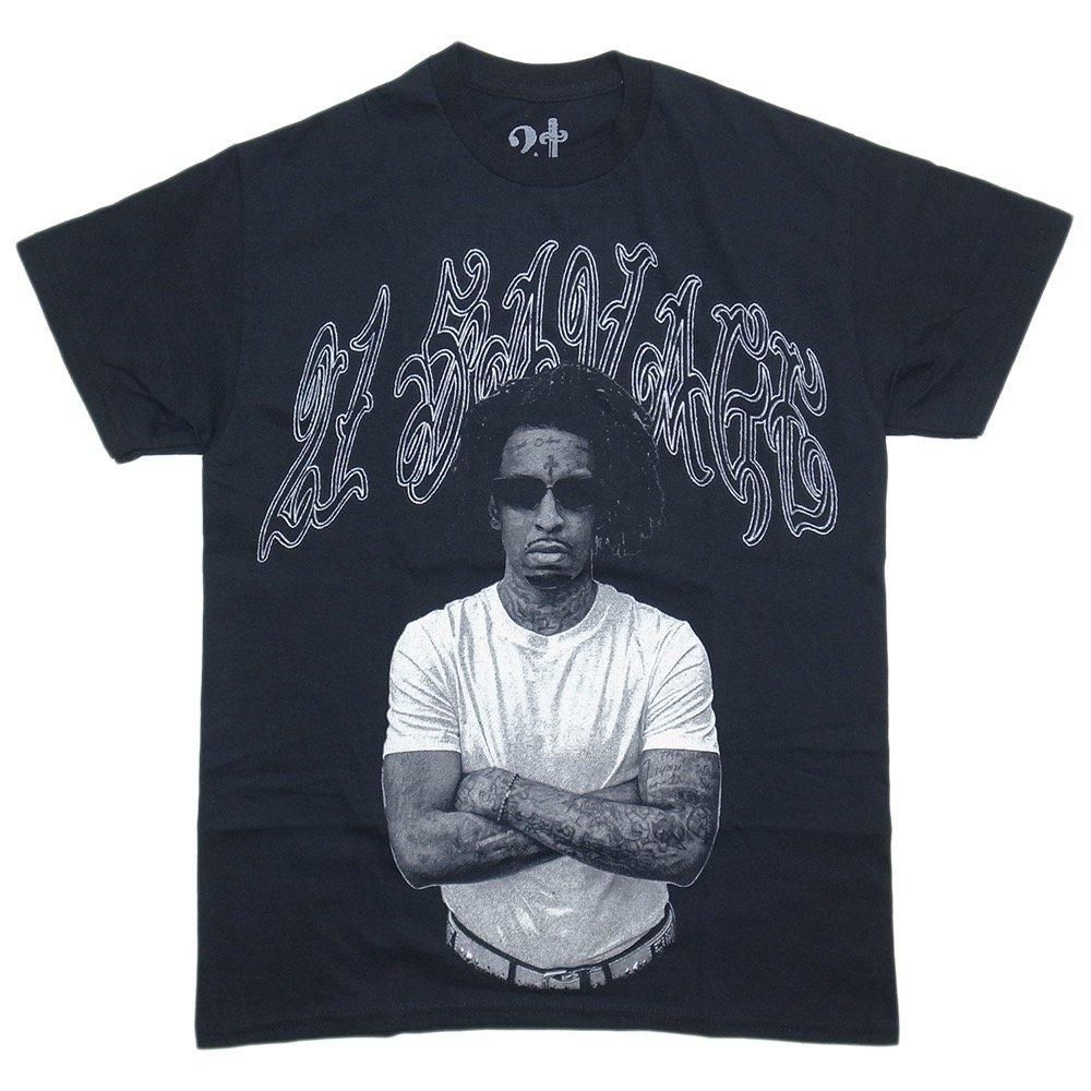 トップス 21 SAVGAGE T SHIRT OFFICIAL 21 Savage Official Merch Photo T-shirts / Black - 名古屋