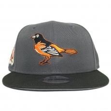 New Era 9Fifty Snapback Cap Baltimore Orioles 50th Anniversary / Dark Grey x Black