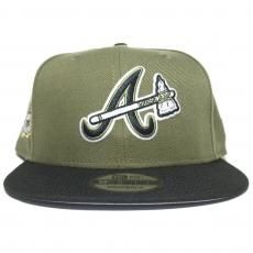 New Era 9Fifty Snapback Cap Atlanta Braves 40th Anniversary / Olive x Black