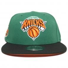 New Era 9Fifty Snapback Cap New York Knicks 2x Champs / Green x Black (Orenge UV)