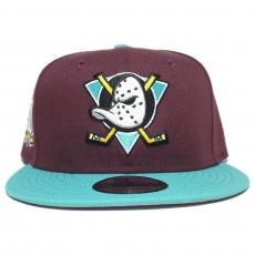 New Era 9Fifty Snapback Cap Anaheim Mighty Ducks 30th Anniversary / Maroon x Teal