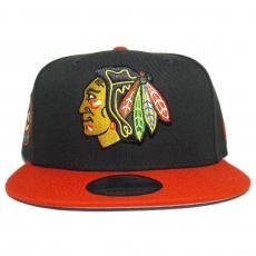 New Era 9Fifty Snapback Cap Chicago Blackhawks 6x Champions / Black x Red