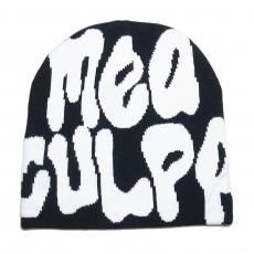 Skullcap Beanie Mea Culpa / Black x White