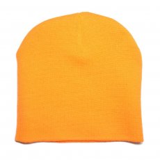 Skullcap Plain Beanie / Orange