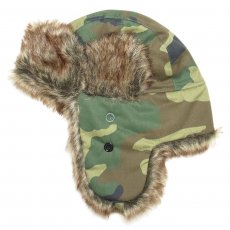 Newhattan Camo Pilot Cap 6008 / Woodland Camo