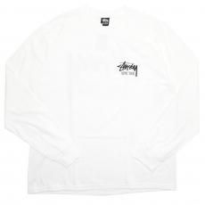 Stussy Stock New York L/S T-shirts / White