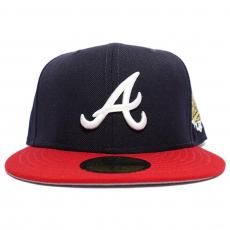 New Era 59Fifty Fitted Cap Atlanta Braves 1995 World Series / Navy x Red