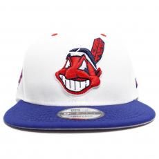 New Era 9Fifty Snapback Cap Cleveland Indians 1997 World Series / White x Blue