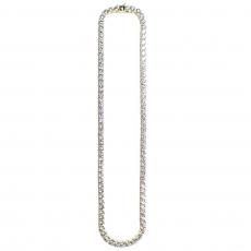 14K Coating Silver 925 Tennis Chain Necklace No.361 / Gold