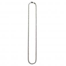 Silver 925 Hollow Rope Chain Necklace No.381 / Silver