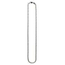 Silver 925 Hollow Rope Chain Necklace No.382 / Silver