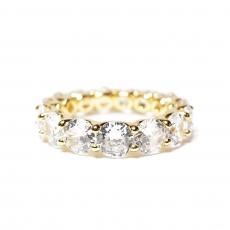 14K Coating Silver 925 Ring No.80 / Gold