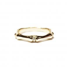14K Coating Silver 925 Bone Ring No.87 / Gold