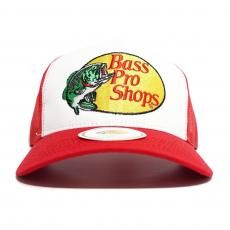 Bass Pro Shops Logo Mesh Cap / Red x White