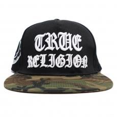 True Religion HS Camo Brim Snapback Cap / Black x Camo