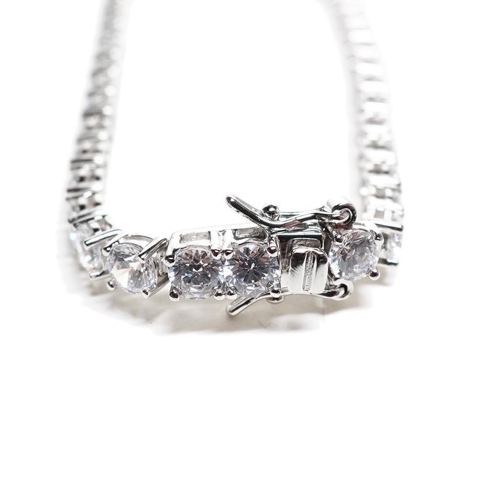 Silver 925 Tennis Chain Bracelet No.92 / Silver - 名古屋