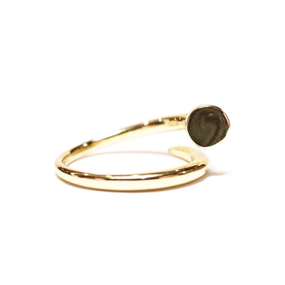 14K Coating Silver 925 Nail Ring No.93 / Gold - 名古屋 Blow