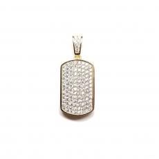 14K Coating Silver 925 Chain Top No.140 Dog Tag / Gold