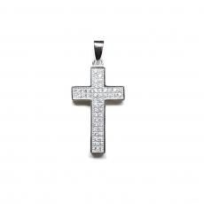 Silver 925 Chain Top No.143 Cross / Silver