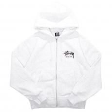 Stussy Stock New York Zip Up Hoodie / Ash Heather