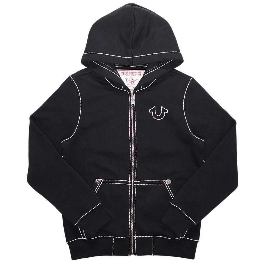 True Religion Horseshoe Applique Super T Zip Up Hoodie True Religion Horseshoe Applique Super T Zip Up Hoodie