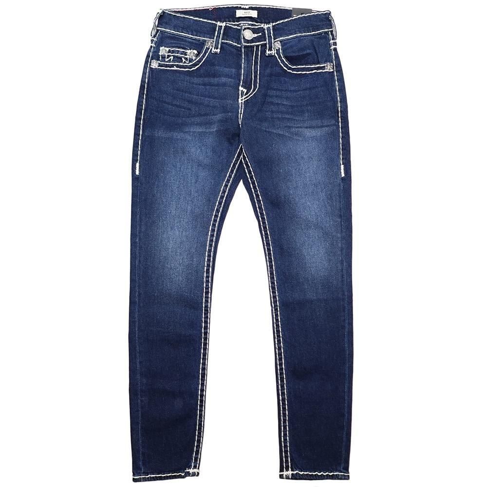 True Religion メンズダークブルー デニム、新品タグ付き True Religion Rocco Super T Denim Pants / Dark Wash Blue - 名古屋