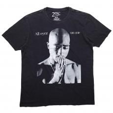 2Pac Official Merch All Eyez On Me Praying T-shirts / Black