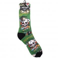 Ed Hardy Winner Take All Socks / Green