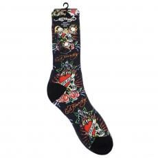 Ed Hardy Zeke Socks / Black