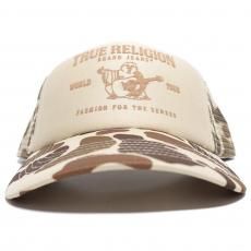 True Religion Buddha Camo Trucker Mesh Cap / Camo